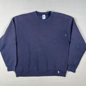 VTG Russell Athletic Sweatshirt Mens Large Distressed Faded 1990s Kanye USA‎